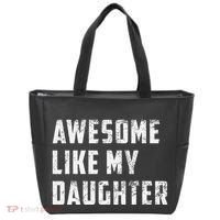 Awesome Like My Daughter Funny Fathers Day Dad Tote Bag thumb 0