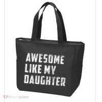 Awesome Like My Daughter Funny Fathers Day Dad Tote Bag thumb 3