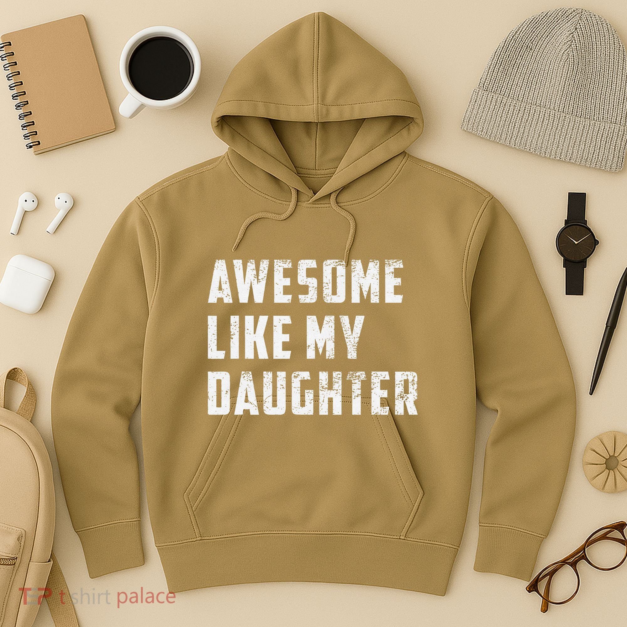Awesome Like My Daughter Funny Fathers Day Dad Hoodie