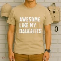 Awesome Like My Daughter Funny Fathers Day Dad T-Shirt thumb 6
