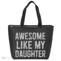 Awesome Like My Daughter Gifts Man Funny Fathers Day Daddy Tote Bag thumb 0