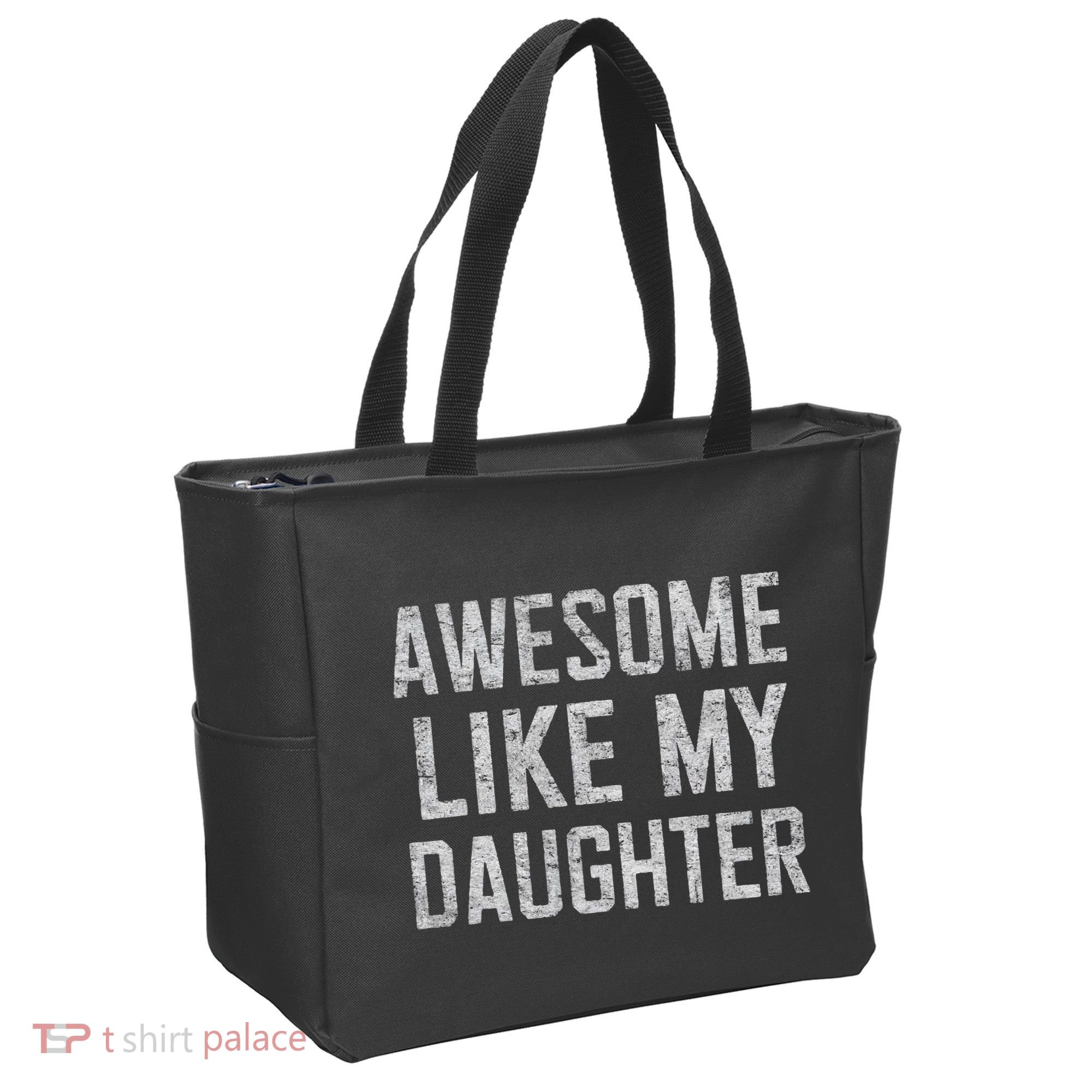 Awesome Like My Daughter Gifts Man Funny Fathers Day Daddy Tote Bag