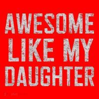 Awesome Like My Daughter Gifts Man Funny Fathers Day Daddy Santa Hat thumb 1