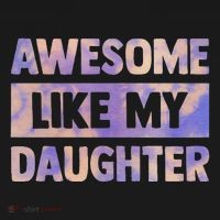 Awesome Like My Daughter Matching Fathers Day Family Tie Dye Women's Hoodie thumb 2