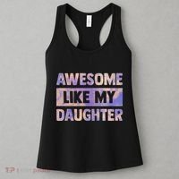 Awesome Like My Daughter Matching Fathers Day Family Tie Dye Women's Tank Top thumb 3