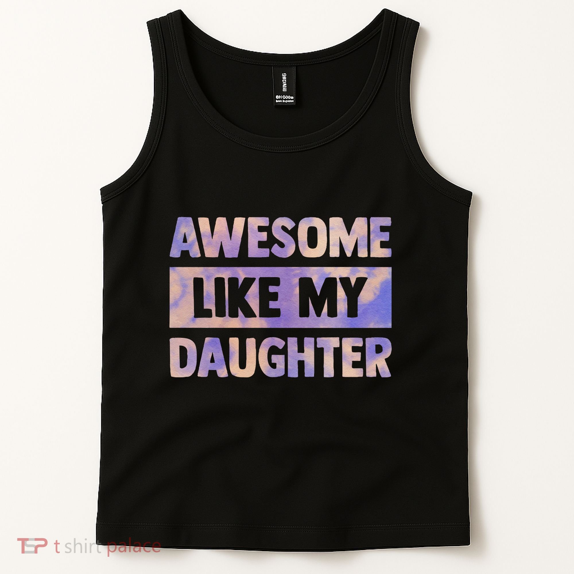 Awesome Like My Daughter Matching Fathers Day Family Tie Dye Tank Top