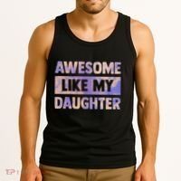 Awesome Like My Daughter Matching Fathers Day Family Tie Dye Tank Top thumb 3