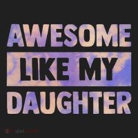 Awesome Like My Daughter Matching Fathers Day Family Tie Dye Golf Towel thumb 3