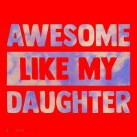 Awesome Like My Daughter Matching Fathers Day Family Tie Dye Santa Hat thumb 1