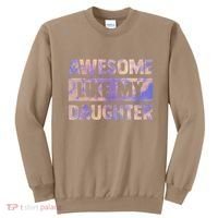 Awesome Like My Daughter Matching Fathers Day Family Tie Dye Sweatshirt thumb 0