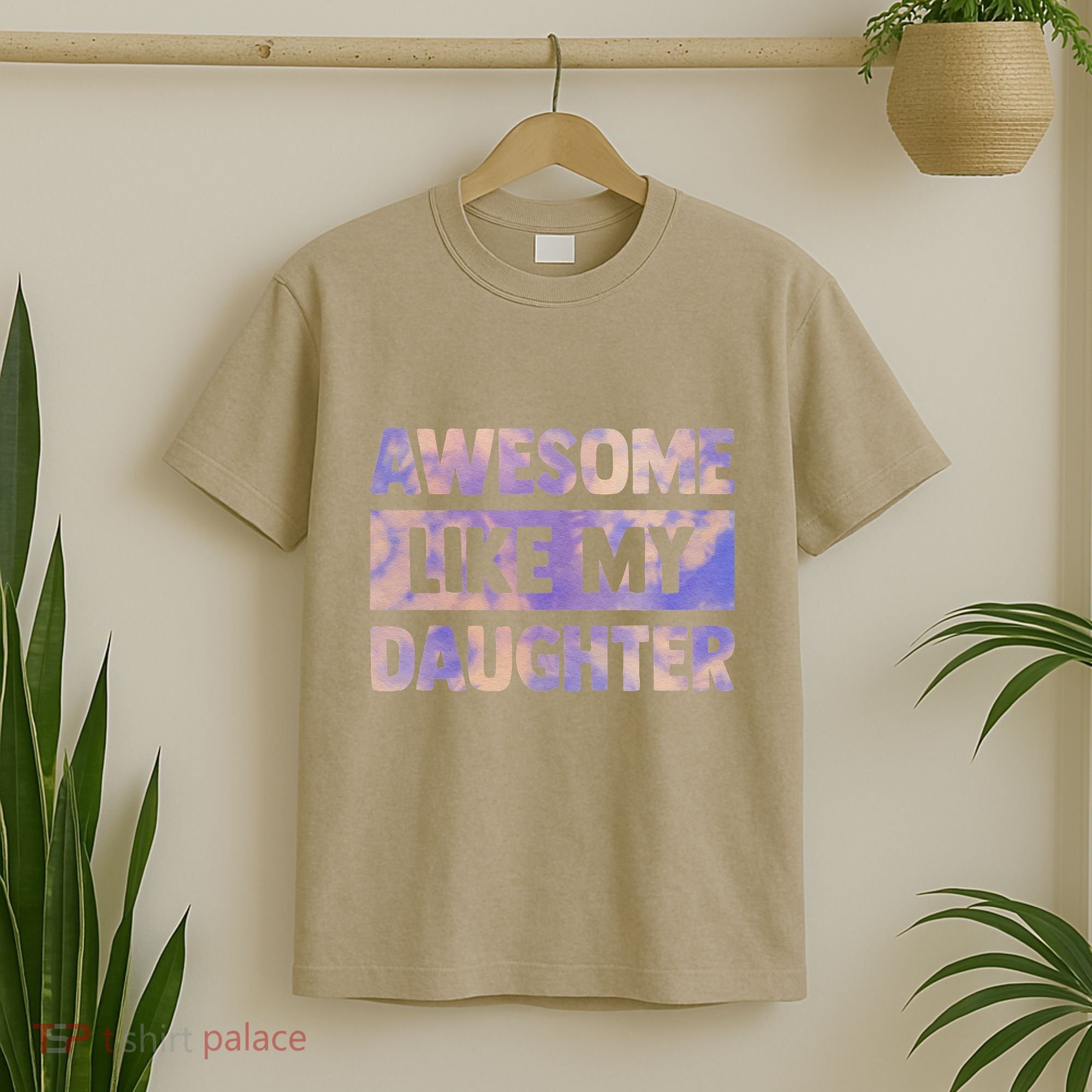 Awesome Like My Daughter Matching Fathers Day Family Tie Dye T-Shirt