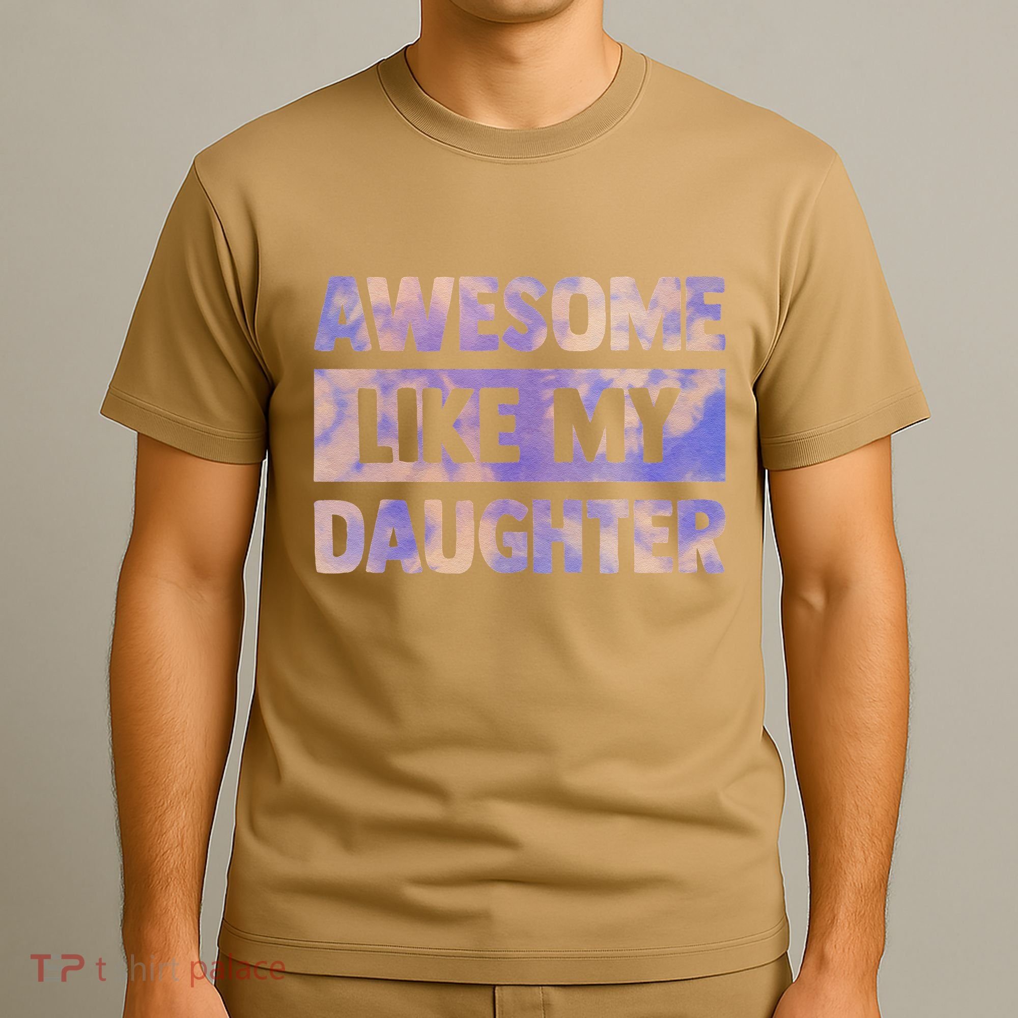 Awesome Like My Daughter Matching Fathers Day Family Tie Dye T-Shirt