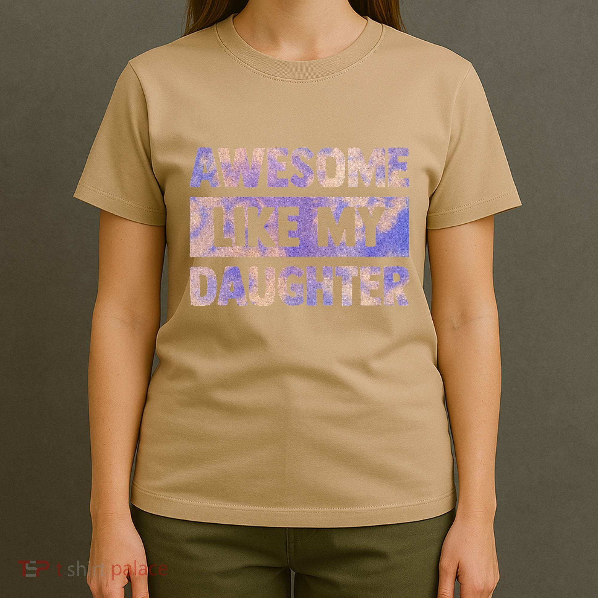 Awesome Like My Daughter Matching Fathers Day Family Tie Dye T-Shirt