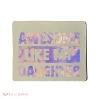 Awesome Like My Daughter Matching Fathers Day Family Tie Dye Mousepad thumb 0