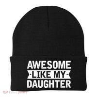 Awesome Like My Daughter Fathers Day Beanie thumb 0