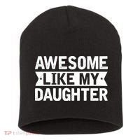 Awesome Like My Daughter Fathers Day Short Acrylic Beanie thumb 0