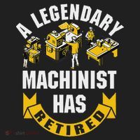 A Legendary Machinist Has Retired Machinist Retirement Party Hat thumb 2