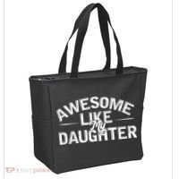 Awesome Like My Daughter Funny Dad Tote Bag thumb 2