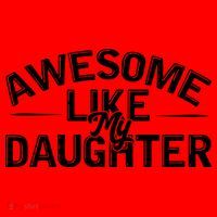 Awesome Like My Daughter Funny Dad Santa Hat thumb 1
