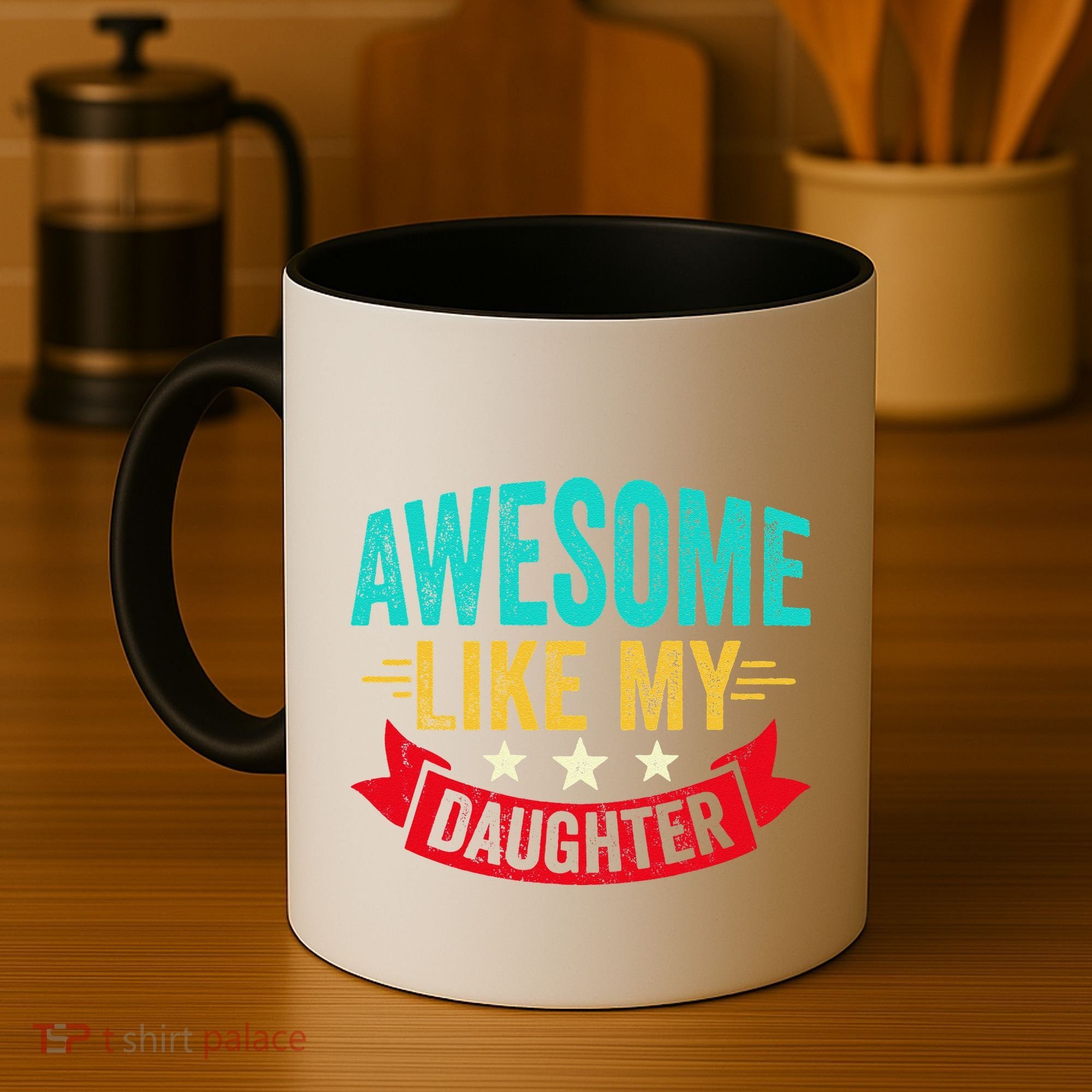Awesome Like My Daughter Man Dad Funny Fathers Day Coffee Mug