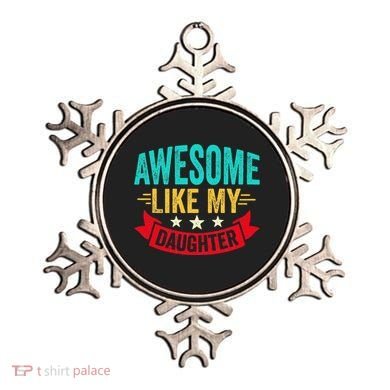 Awesome Like My Daughter Man Dad Funny Fathers Day Ornament