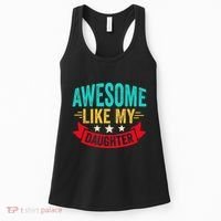 Awesome Like My Daughter Man Dad Funny Fathers Day Women's Tank Top thumb 0