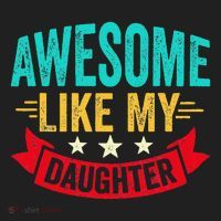 Awesome Like My Daughter Man Dad Funny Fathers Day Hat thumb 2
