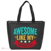 Awesome Like My Daughter Man Dad Funny Fathers Day Tote Bag thumb 0