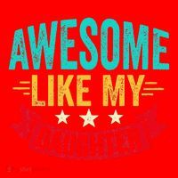 Awesome Like My Daughter Man Dad Funny Fathers Day Santa Hat thumb 1
