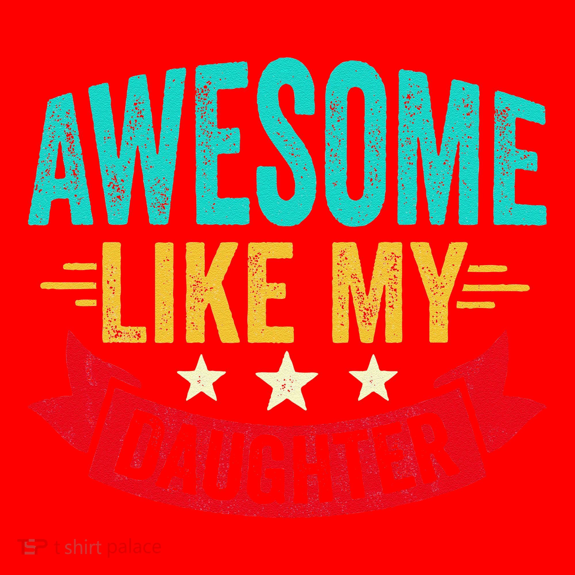 Awesome Like My Daughter Man Dad Funny Fathers Day Santa Hat