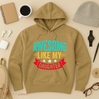 Awesome Like My Daughter Man Dad Funny Fathers Day Hoodie thumb 3