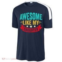 Awesome Like My Daughter Man Dad Funny Fathers Day Sport-Tek Competitor United Soccer Jersey thumb 2