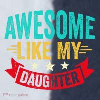 Awesome Like My Daughter Man Dad Funny Fathers Day Sport-Tek Competitor United Soccer Jersey thumb 4