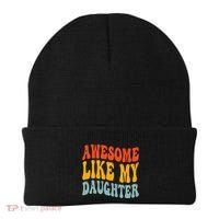 Awesome Like My Daughter Funny Mothers Fathers Day Mom Dad Beanie thumb 0