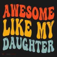 Awesome Like My Daughter Funny Mothers Fathers Day Mom Dad Women's Hoodie thumb 2