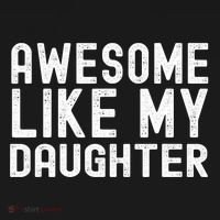 Awesome Like My Daughter Funny Mothers Fathers Day Dad Mom Women's Hoodie thumb 2