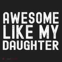 Awesome Like My Daughter Funny Mothers Fathers Day Dad Mom Tumbler thumb 3