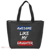 Awesome Like My Daughter Gifts Man Funny Fathers Day Dad Tote Bag thumb 0