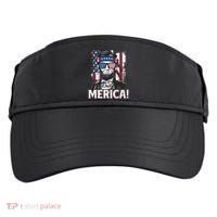 Abraham Lincoln Merica USA American Flag 4th of July Adult Drive Performance Visor thumb 0