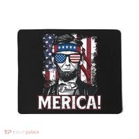 Abraham Lincoln Merica USA American Flag 4th of July Mousepad thumb 0