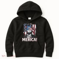 Abraham Lincoln Merica USA American Flag 4th of July Kids Hoodie thumb 0