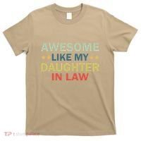 Awesome Like My Daughter In Law Family Lovers Retro Vintage T-Shirt thumb 0