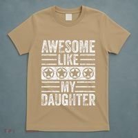 Awesome Like My Daughter Funny Vintage Father Mom Dad Joke T-Shirt thumb 5