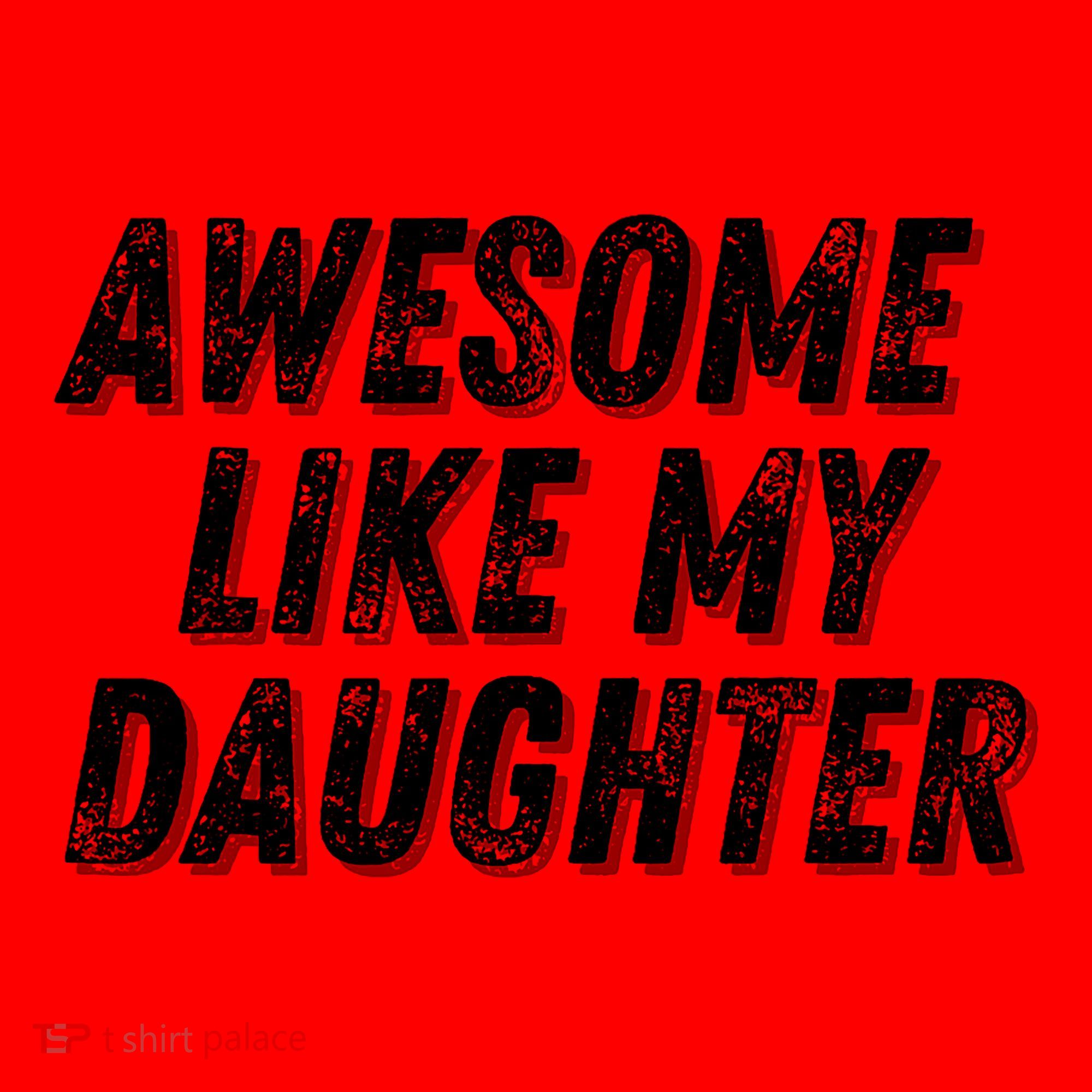 Awesome Like My Daughter Funny Present Fathers Mothers Day Santa Hat