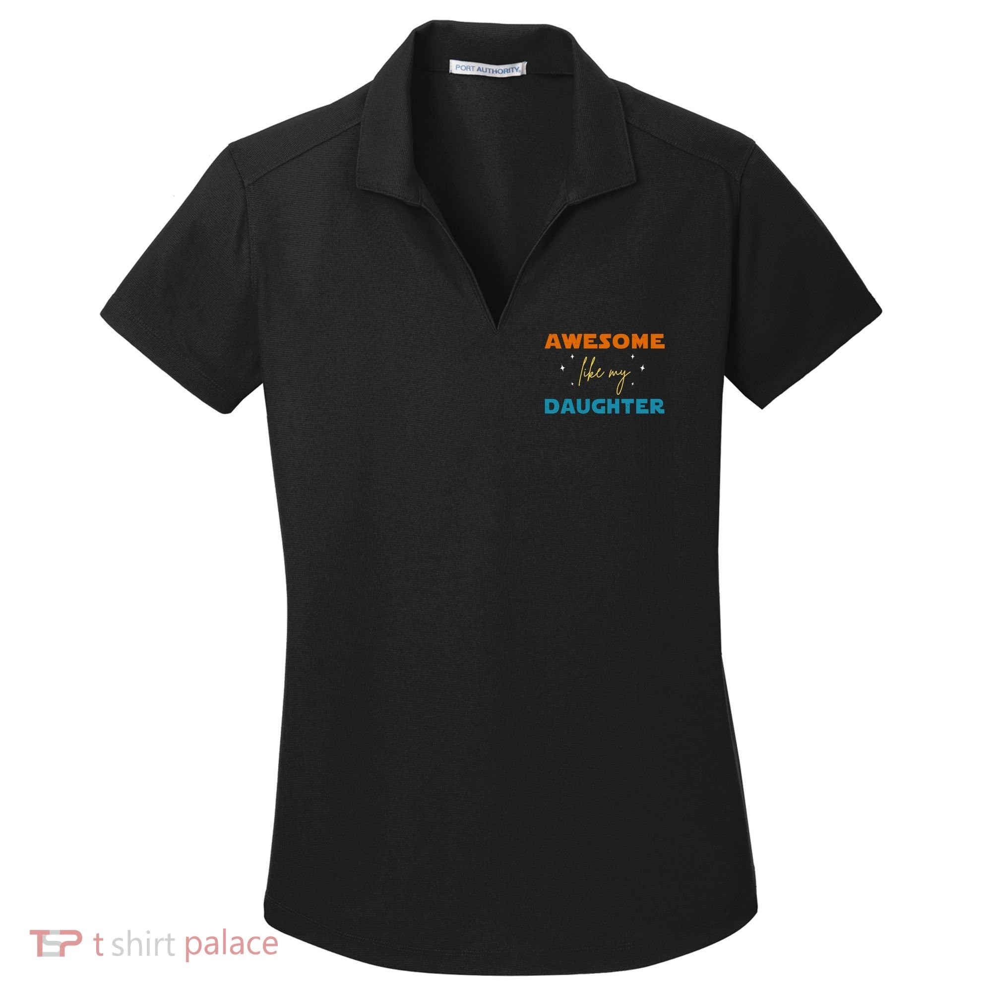 Awesome Like My Daughter Cute Gift Women's Dry Zone Grid Polo