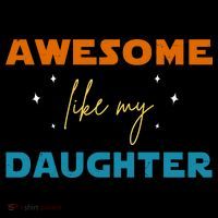 Awesome Like My Daughter Cute Gift Ornament thumb 1