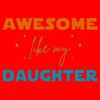 Awesome Like My Daughter Cute Gift Santa Hat thumb 1