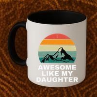 Awesome Like My Daughter Gift Funny FatherS Day Coffee Mug thumb 2