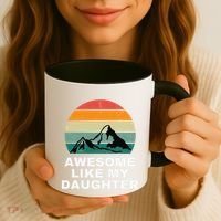 Awesome Like My Daughter Gift Funny FatherS Day Coffee Mug thumb 3