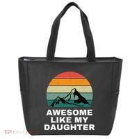 Awesome Like My Daughter Gift Funny FatherS Day Tote Bag thumb 0